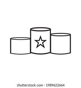 thin line black logo like simple startup. concept of company growth prediction or personal mission on white background color editable