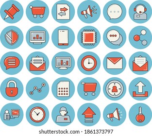 Juego de iconos de color azul claro - tarjeta SIM vector plano, vagón de comestibles, público objetivo, operador de teléfono, gráfico disperso, boquilla, chat, diagnóstico, computadora, cpu, seguridad, compartir, cargar, clave