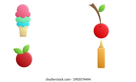 Thin line blue tinted icon set - cake flat vector, whisk, sauce, lemon, biscuit, bagel, watermelon, cupcake, piece of, donut, porridge, pie, lollipop, popcorn, ice cream, jam, Strawberry, blackberry