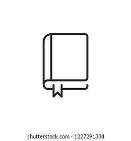 Thin line Book icon, Vector illustration