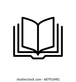 Similar Images, Stock Photos & Vectors of Open Book Icon Manual ...