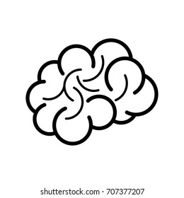 thin line brain icon