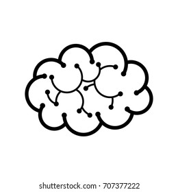 thin line brain icon