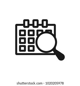 Thin line calendar icon for mobile concepts and web apps.. Modern infographic logo and pictogram.