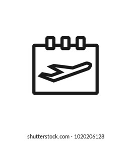 Thin line calendar icon for mobile concepts and web apps.. Modern infographic logo and pictogram.