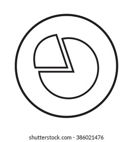 Thin Line Chart Icon Illustration design
