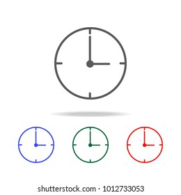 thin line clock icon. Element of finance multi colored icons for mobile concept and web apps. Thin line icon for website design and development, app development. Premium icon on white background