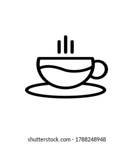 thin line coffee drink icon
