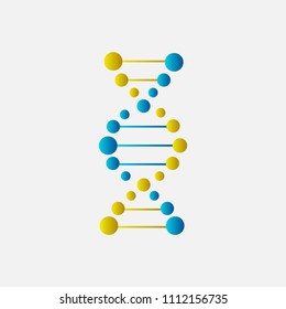 Thin line concept. DNA Icons set vector illustration. Polygonal DNA concept. DNA, genetic sign, elements and icons collection. Vector mesh spheres.