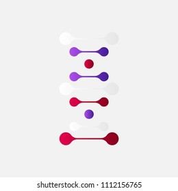 Thin line concept. DNA Icons set vector illustration. Polygonal DNA concept. DNA, genetic sign, elements and icons collection. Vector mesh spheres.