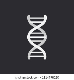 Thin line concept. DNA Icons set vector illustration. Polygonal DNA concept. DNA, genetic sign, elements and icons collection. Vector mesh spheres.