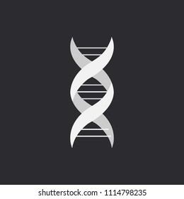 Thin line concept. DNA Icons set vector illustration. Polygonal DNA concept. DNA, genetic sign, elements and icons collection. Vector mesh spheres.