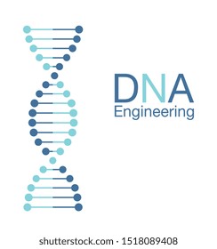 Thin line concept. DNA Icons set vector illustration. Polygonal DNA concept. Deoxyribonucleic Acid symbol. DNA vector. Genetic sign, elements Chromosome