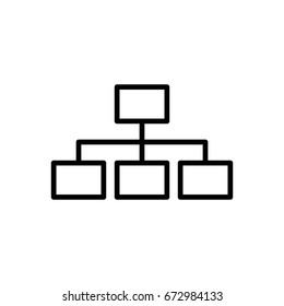 Thin line data analysis icon. Vector illustration isolated on a white background. Simple outline pictogram of data analysis.