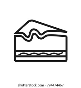 thin line desert icon