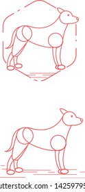 Thin Line Design Template Logotype