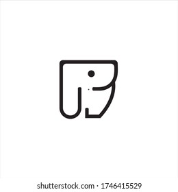 Thin Line Design Template Logotype. Dog Logo with Color Variations