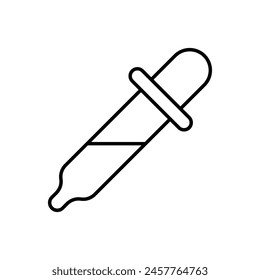 Thin Line Dropper vector icon