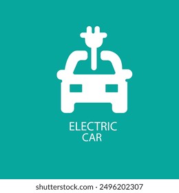 
Thin line electric Car Icon Logo