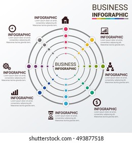 Thin line flat circle for infographic. Template for cycle diagram, graph, presentation and round chart. Business concept with 3 options, parts, steps or processes. Data visualization.
