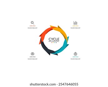 Thin line flat elements for infographic. Template for diagram, graph, presentation, and chart. Business concept with 4 options, parts, steps, or processes. Data visualization.