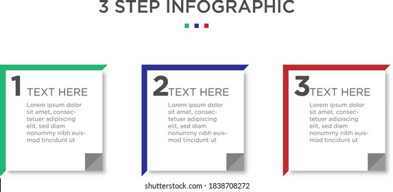 Thin line flat infographic design elements and number options.Timeline with 3 options, steps or process.Vector business template for presentation.