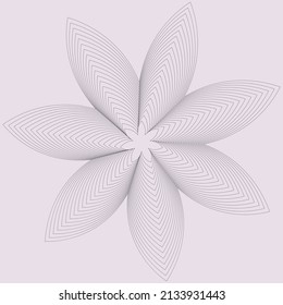 Thin line flower logo. outline sacred geometry. flower of life symbol. 