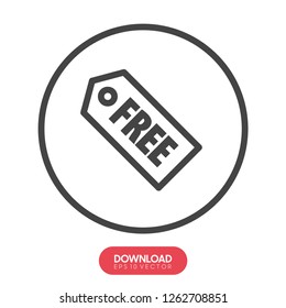 Thin line free icon - Vector