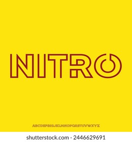 the thin line futuristic font