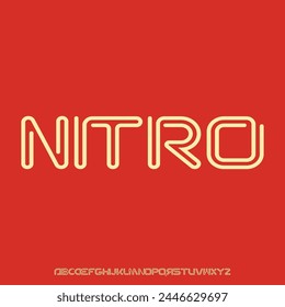 the thin line futuristic font