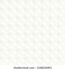 Thin line geometric texture seamless pattern. Vector minimalist texture with diagonal diamonds, linear rhombuses. Subtle abstract ornament. Trendy minimal background. Repeat endless delicate design