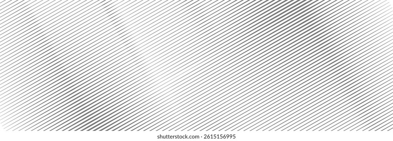 Thin line halftone gradient texture. Fading vertical stripe gradation background. Repeating wide pattern backdrop. Black parallel lines wallpaper for overlay, print, cover, banner, poster. 