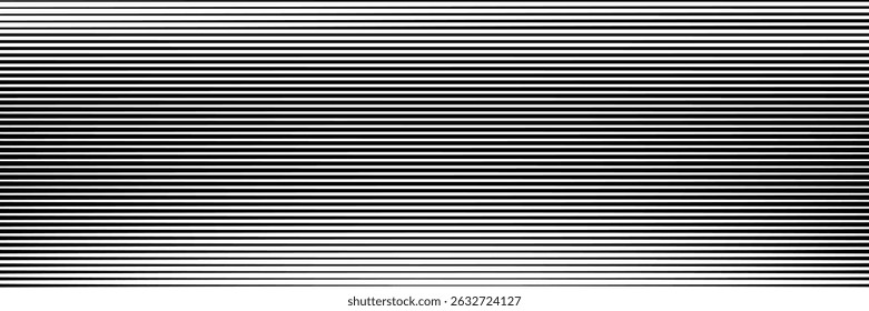 Thin line halftone gradient texture. Fading vertical stripe gradation background. Repeating wide pattern backdrop. Black parallel lines wallpaper for overlay, print, cover, banner, poster