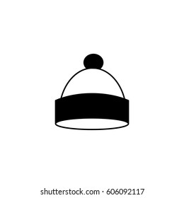 thin line hat icon on white background