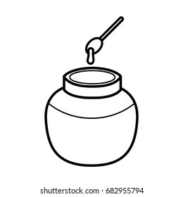 thin line honey icon