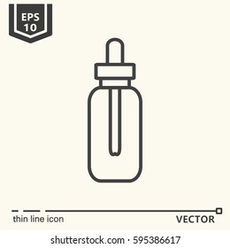 Thin line icon - 0. EPS 10 Isolated object