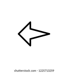 Thin line Icon of Arrow, Direction, Navigation, Pointing, Cursor. Editable vector stroke 64x64 Pixel.