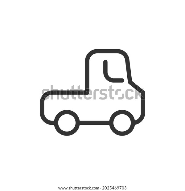 Thin
line icon of auto. Vector outline sign for UI, web and app. Concept
design of auto icon. Isolated on a white
background.