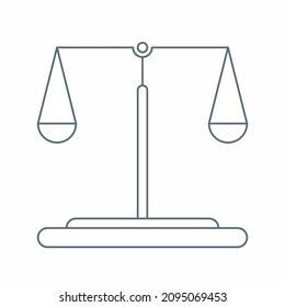 Thin line icon of business and finance.