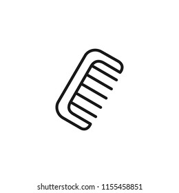 Thin line icon of comb, tool, barber. Editable vector stroke 64x64 Pixel.