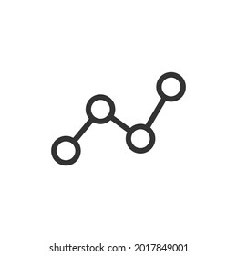 Icono de línea delgada del diagrama. Signo de contorno vectorial para interfaz de usuario, web y aplicación. Diseño conceptual del icono de diagrama. Aislado sobre un fondo blanco.