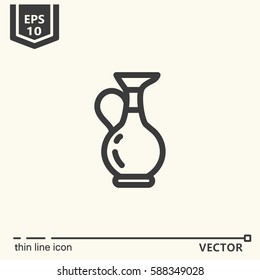 Thin line icon. EPS 10 Isolated objects