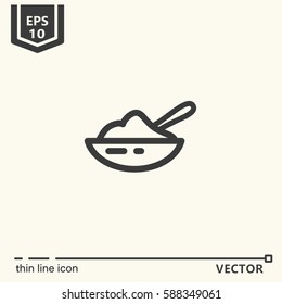 Thin line icon. EPS 10 Isolated objects