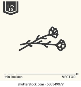 Thin line icon. EPS 10 Isolated objects