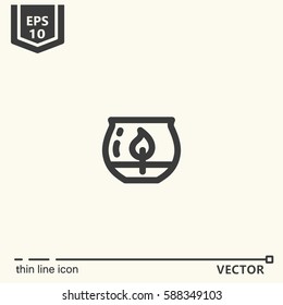 Thin line icon. EPS 10 Isolated objects