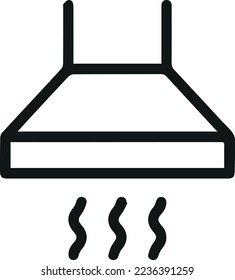 Dünne Linie Symbol der Abziehhaube. Vektorgrafik-Zeichen für Benutzeroberfläche, Web und App. Konzeption des Baukastensymbols. Einzeln auf weißem Hintergrund.