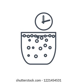 thin line icon fermentation, aeration