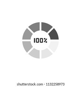 Thin line icon of loading, refresh, reload, buffering. Editable vector stroke 64x64 Pixel.