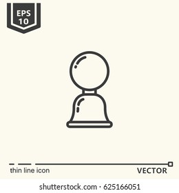Thin line icon - Massage tool. EPS 10 Isolated object