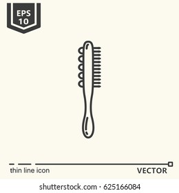 Thin line icon - Massage tool. EPS 10 Isolated object